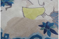 Rzeźbiony niezwykły dywan ręcznie tkany 250x300cm nepal premium indie