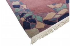 Rzeźbiony niezwykły dywan ręcznie tkany 250x310cm nepal premium indie