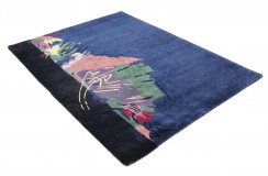 Rzeźbiony niezwykły dywan ręcznie tkany 150x200cm nepal premium indie