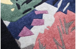 Rzeźbiony niezwykły dywan ręcznie tkany 150x200cm nepal premium indie