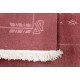 Abstrakcyjny czerwony dywan nepalski z wzorami geopetrycznymi ręcznie tkany Nepal Graphika Indie 75x140cm 100% wełna