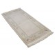 Rzeźbiony na obramowaniu beżowy dywan ręcznie tkany oryginalny Nepal Thali Indie 70x140cm 100% wełna klasyczny wzór