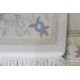 Rzeźbiony na obramowaniu beżowy dywan ręcznie tkany oryginalny Nepal Thali Indie 70x140cm 100% wełna klasyczny wzór