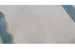 Rzeźbiony niezwykły dywan ręcznie tkany 70x140cm nepal premium indie