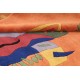 Pomarańczowy abstrakcyjny dywan ręcznie tkany oryginalny Nepal Avantgarde Indie 170x240cm 100% wełna klasyczny wzór