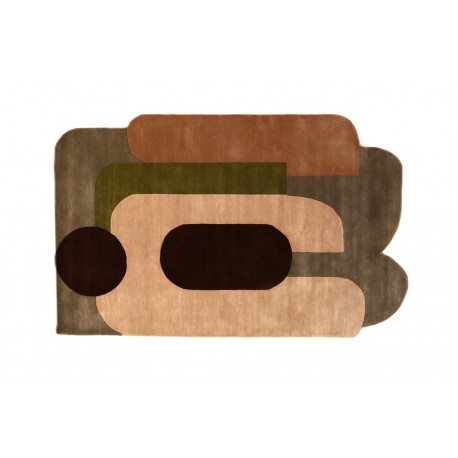  Nowoczesny niereguralny dywan Ascethic ABSTRACT Shapes AS-888 multi, 100% wełna, ręcznie wykonany