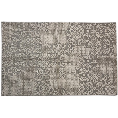 Naturalny dwupoziomowy ręcznie wiązany dywan z Indii, 100% wełna, 150x240cm