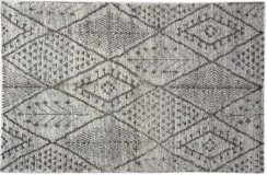 Naturalny dwupoziomowy ręcznie wiązany dywan z Indii, 100% wełna, 150x240cm