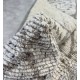 Naturalny dwupoziomowy ręcznie wiązany dywan z Indii, 100% wełna, 150x240cm