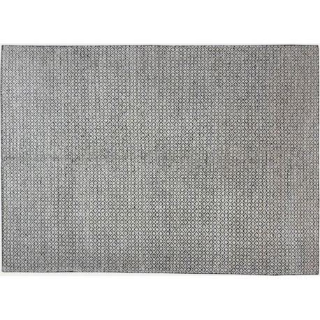 Szary kilim durry w romby 100% wełniany dywan płasko tkany 170x240cm Indie