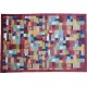 Unikatowy perski gabbeh - ręcznie gęsto tkany dywan Lorri Nomad kolorowy z Iranu 250x350cm wzór patchwork wart 41 880zł 