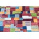Unikatowy perski gabbeh - ręcznie gęsto tkany dywan Lorri Nomad kolorowy z Iranu 250x350cm wzór patchwork wart 41 880zł 