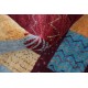 Unikatowy perski gabbeh - ręcznie gęsto tkany dywan Lorri Nomad kolorowy z Iranu 250x350cm wzór patchwork wart 41 880zł 