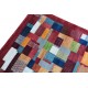 Unikatowy perski gabbeh - ręcznie gęsto tkany dywan Lorri Nomad kolorowy z Iranu 250x350cm wzór patchwork wart 41 880zł 