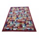 Unikatowy perski gabbeh - ręcznie gęsto tkany dywan Lorri Nomad kolorowy z Iranu 250x350cm wzór patchwork wart 41 880zł 