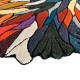  Wycinany nieregularny dywan Optimistic Peacock OP-276 Multi, 100% wełna, ręcznie wykonany, przycinany