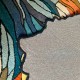  Wycinany nieregularny dywan Optimistic Peacock OP-276 Multi, 100% wełna, ręcznie wykonany, przycinany
