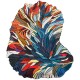  Wycinany nieregularny dywan Optimistic Peacock OP-276 Multi, 100% wełna, ręcznie wykonany, przycinany