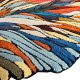  Wycinany nieregularny dywan Optimistic Peacock OP-276 Multi, 100% wełna, ręcznie wykonany, przycinany