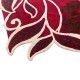 Okrągły niereguralny dywan Colorful Roses GD-10 Red, 100% wełna, ręcznie wykonany