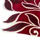 Okrągły niereguralny dywan Colorful Roses GD-10 Red, 100% wełna, ręcznie wykonany