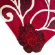 Okrągły niereguralny dywan Colorful Roses GD-10 Red, 100% wełna, ręcznie wykonany
