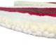Okrągły niereguralny dywan Colorful Roses GD-10 Red, 100% wełna, ręcznie wykonany
