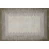 Przycinane nowoczesne wzory geometryczne dywan Indo-Nepal 170x240cm 100% wełna owcza beż