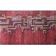 Czerwony kolorowy geometrycznie zdobiony dywan gabbeh 150x240cm wełna argentyńska