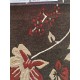 Przycinany nowoczesny kwiatowy brązowy dywan Indo-Nepal 120x180cm 100% wełna owcza