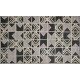 Przycinane nowoczesne wzory geometryczne dywan Indo-Nepal 150x240cm 100% wełna owcza szary