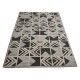 Przycinane nowoczesne wzory geometryczne dywan Indo-Nepal 150x240cm 100% wełna owcza szary