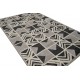 Przycinane nowoczesne wzory geometryczne dywan Indo-Nepal 150x240cm 100% wełna owcza szary