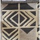 Przycinane nowoczesne wzory geometryczne dywan Indo-Nepal 150x240cm 100% wełna owcza szary