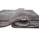 Brązowy dywan Ascetic Stripes SRT-214 Brown, 100% wełna, ręcznie wykonany