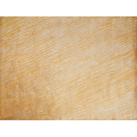 Brązowy dywan Ascetic Stripes SRT-215 Orange, 100% wełna, ręcznie wykonany 150x240cm