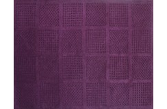 Fioletowy dywan Ascetic Squares SH-229 Lila, 100% wełna, ręcznie wykonany 120x180cm