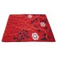Prostokątny dywan Colorful Garden SH-239 Red, 100% wełna, ręcznie wykonany