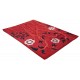Prostokątny dywan Colorful Garden SH-239 Red, 100% wełna, ręcznie wykonany