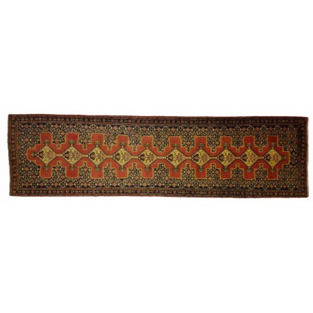 Ręcznie tkany chodnik Hamadan z geometryczno-kwiatowym wzorem 80x300cm Iran