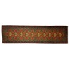 Ręcznie tkany chodnik Hamadan z geometryczno-kwiatowym wzorem 80x300cm Iran