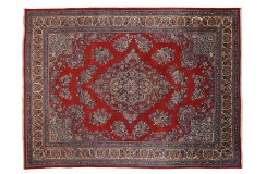 Czerwony gęto ręcznie tkany dywan Saruk z Iranu ok 250x350cm 100% wełna oryginalny perski