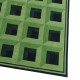 Zielony dywan Ascetic Illusion Squares IS-111 green, 100% wełna, ręcznie wykonany 120x180cm, 170x240cm