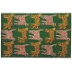 Zielony dywan Ascetic Cats AC-268 green, 100% wełna, ręcznie wykonany 120x180cm