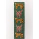 Zielony dywan Ascetic Cats AC-268 green, 100% wełna, ręcznie wykonany 120x180cm