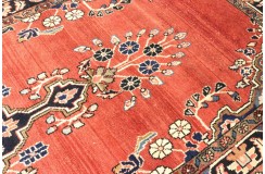 Śliczny czerwony perski dywan ręcznie tkany Hamadan chodnik 120x300cm