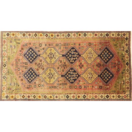 Etniczny dywan ręcznie tkany perski Kaszkaj Gabbeh Iran 100% wełna gruby 160x290cm