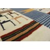 100% wełna gruby dywan loribaft z indii beżowy patchwork 170x250cm