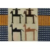 100% wełna gruby dywan loribaft z indii beżowy patchwork 170x250cm