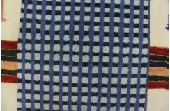100% wełna gruby dywan loribaft z indii beżowy patchwork 170x250cm